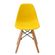 3 Kit 6 Cadeiras Eiffel DKR Infantil Rivatti 31 cm -Largura- Assento em PP Amarelo e Base em Madeira